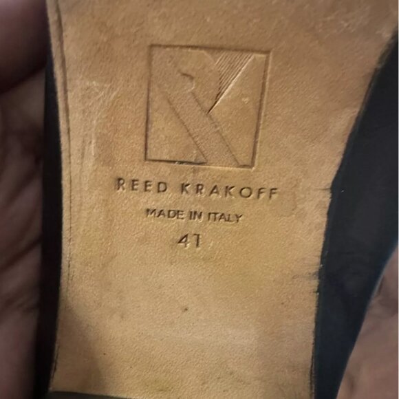 Reed Krakoff Womens Black Leather Ankle Boots Made In Italy EU size 41 US 10.5 - Picture 6 of 6